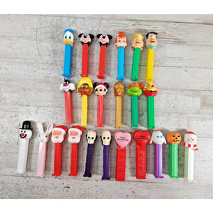 23 Vintage Pez Dispensers Disney Flintstones Looney Tunes Holiday Star Wars